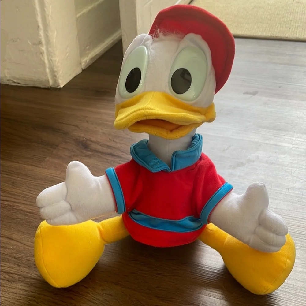 Vintage Mattel Arcotoys Plush Stuffed Animal Toy Disney Donald Duck
